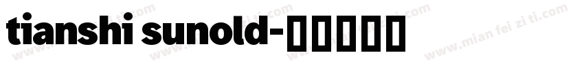 tianshi sunold字体转换